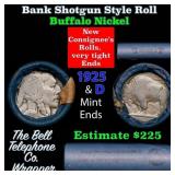 Buffalo Nickel Shotgun Roll in Old Bank Style 