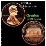 2001-s Proof Lincoln Cent 1c Grades GEM++ Proof De
