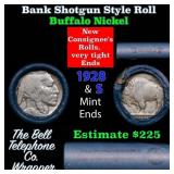 Buffalo Nickel Shotgun Roll in Old Bank Style 
