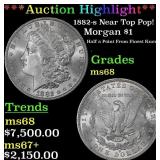 ***Major Highlight*** 1882-s Morgan Dollar Near To