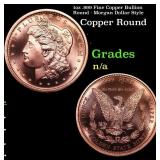 1oz .999 Fine Copper Bullion Round - Morgan Dollar