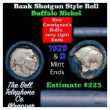 Buffalo Nickel Shotgun Roll in Old Bank Style 