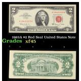 1963A $2 Red Seal United States Note Grades xf+