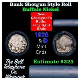 Buffalo Nickel Shotgun Roll in Old Bank Style 