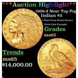 ***Major Highlight*** 1909-d Gold Indian Half Eagl