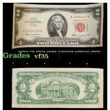 1963 $2 Red Seal United States Note Grades vf++