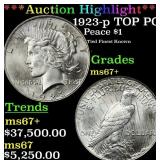 *Highlight* 1923-p Peace Dollar TOP POP! $1 Grades