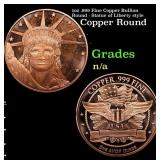 1oz .999 Fine Copper Bullion Round - Statue of Lib