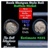Buffalo Nickel Shotgun Roll in Old Bank Style 