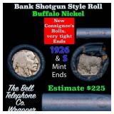 Buffalo Nickel Shotgun Roll in Old Bank Style 