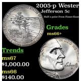 2005-p Western Waters Jefferson Nickel Westward Jo