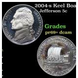 2004-s Keel Boat Proof Jefferson Nickel 5c Grades