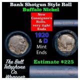 Buffalo Nickel Shotgun Roll in Old Bank Style 
