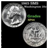 1965 SMS Washington Quarter 25c Grades sp66