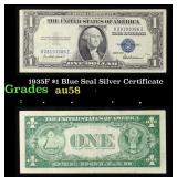 1935F $1 Blue Seal Silver Certificate Grades Choic