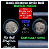 Buffalo Nickel Shotgun Roll in Old Bank Style 