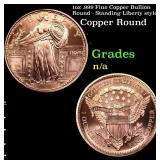 1oz .999 Fine Copper Bullion Round - Standing Libe