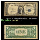 1935C $1 Blue Seal Silver Certificate Grades Choic