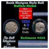 Buffalo Nickel Shotgun Roll in Old Bank Style 