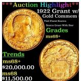 *Highlight* 1922 Grant w/Star Gold Commem Dollar T