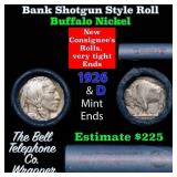 Buffalo Nickel Shotgun Roll in Old Bank Style 