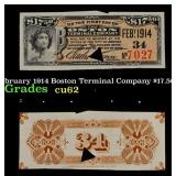February 1914 Boston Terminal Company $17.50 Note