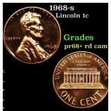 1968-s Proof Lincoln Cent 1c Grades GEM++ Proof Ca