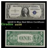 1935D $1 Blue Seal Silver Certificate Grades Choic