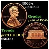 2003-s Proof Lincoln Cent 1c pr70 rd DCAM SEGS