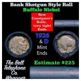Buffalo Nickel Shotgun Roll in Old Bank Style 