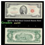 1963 $2 Red Seal United States Note Grades Select