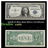 1957B $1 Blue Seal Silver Certificate Grades Choic