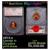 ***Auction Highlight*** 1973-s Proof Lincoln Cent