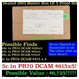 Original sealed box of 5x 1993 United States Mint