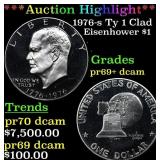***Auction Highlight*** 1976-s Ty 1 Clad Proof Eis