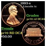 1993-s Proof Lincoln Cent 1c pr70 rd DCAM SEGS