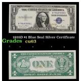 1935D $1 Blue Seal Silver Certificate Grades Selec