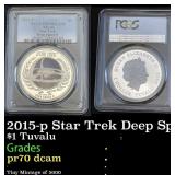 PCGS  2015-p Star Trek Deep Space 9 DS9 1OZ Silver