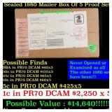 Original sealed box of 5x 1980 United States Mint