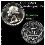 1966 SMS Washington Quarter 25c Grades sp67+