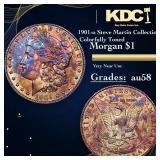 1901-o Morgan Dollar Steve Martin Collection Color