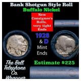 Buffalo Nickel Shotgun Roll in Old Bank Style 