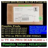 Original sealed box of 5x 1979 United States Mint