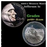 2005-s Western Waters Proof Jefferson Nickel 5c Gr