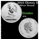 2022 Disney Donald Duck Christmas 1 oz .999 Silver