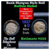 Buffalo Nickel Shotgun Roll in Old Bank Style 