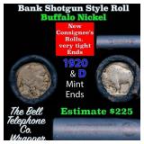 Buffalo Nickel Shotgun Roll in Old Bank Style 