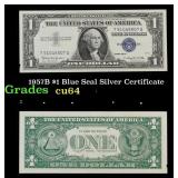 1957B $1 Blue Seal Silver Certificate Grades Choic