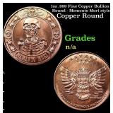 1oz .999 Fine Copper Bullion Round - Memento Mori