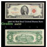 1963 $2 Red Seal United States Note Grades Select